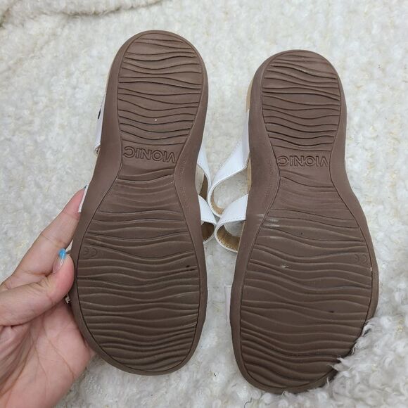 Vionic‎ Misa TVW5135 Leather Buckle Slide Sandals sz 6 - Picture 4 of 5